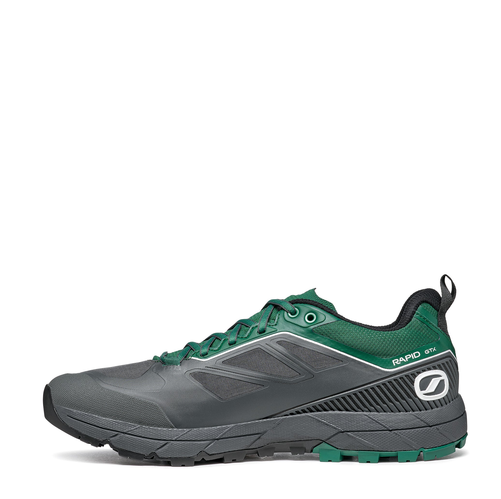 Scarpa RAPID GTX Anthracite Alpine Green trail running shoe