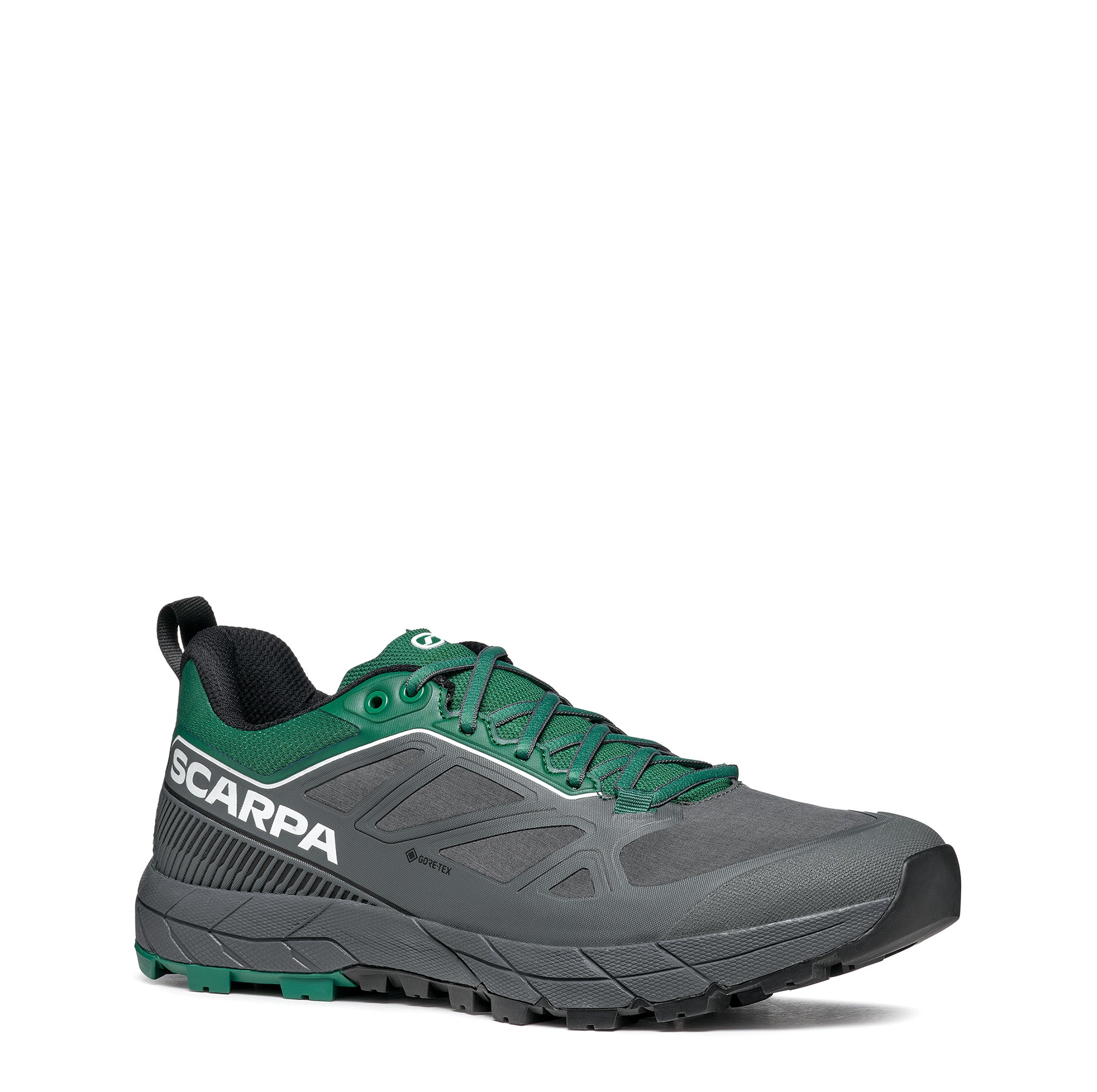 Scarpa RAPID GTX Anthracite Alpine Green trail running shoe