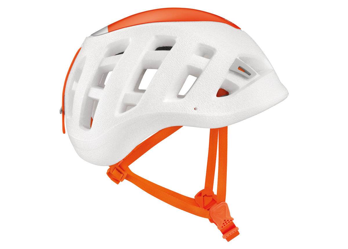 Petzl SIROCCO white/orange climbing helmet