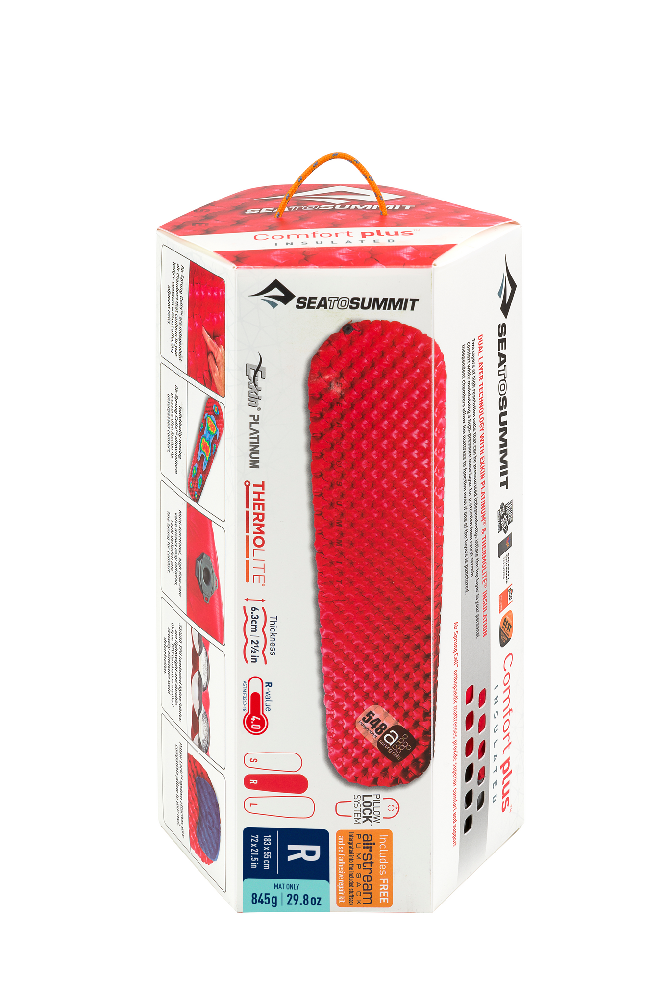 Sea to Summit Comfort Plus Insulated Air Mat Regular red