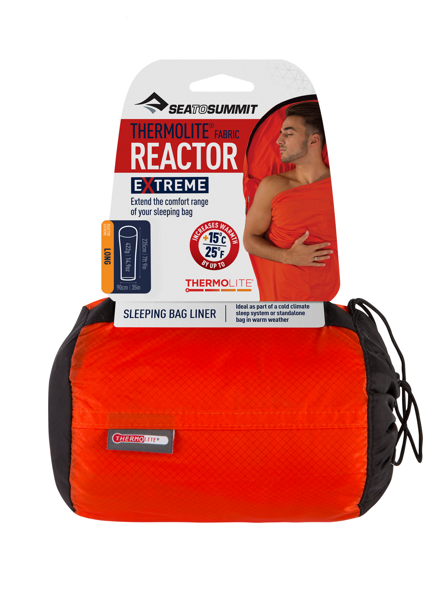 Sea to Summit Reactor Extreme - Thermolite Mummy Liner red