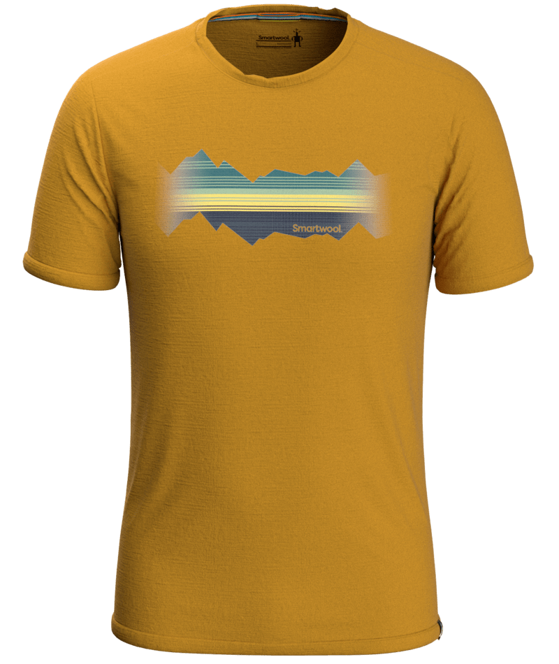 Smartwool Men´s Merino Mountain Graphic T-Shirt Slim Fit honey gold